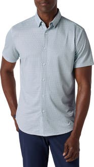 Mizzen+Main Halyard Dot Short Sleeve Button-Up Shirt
