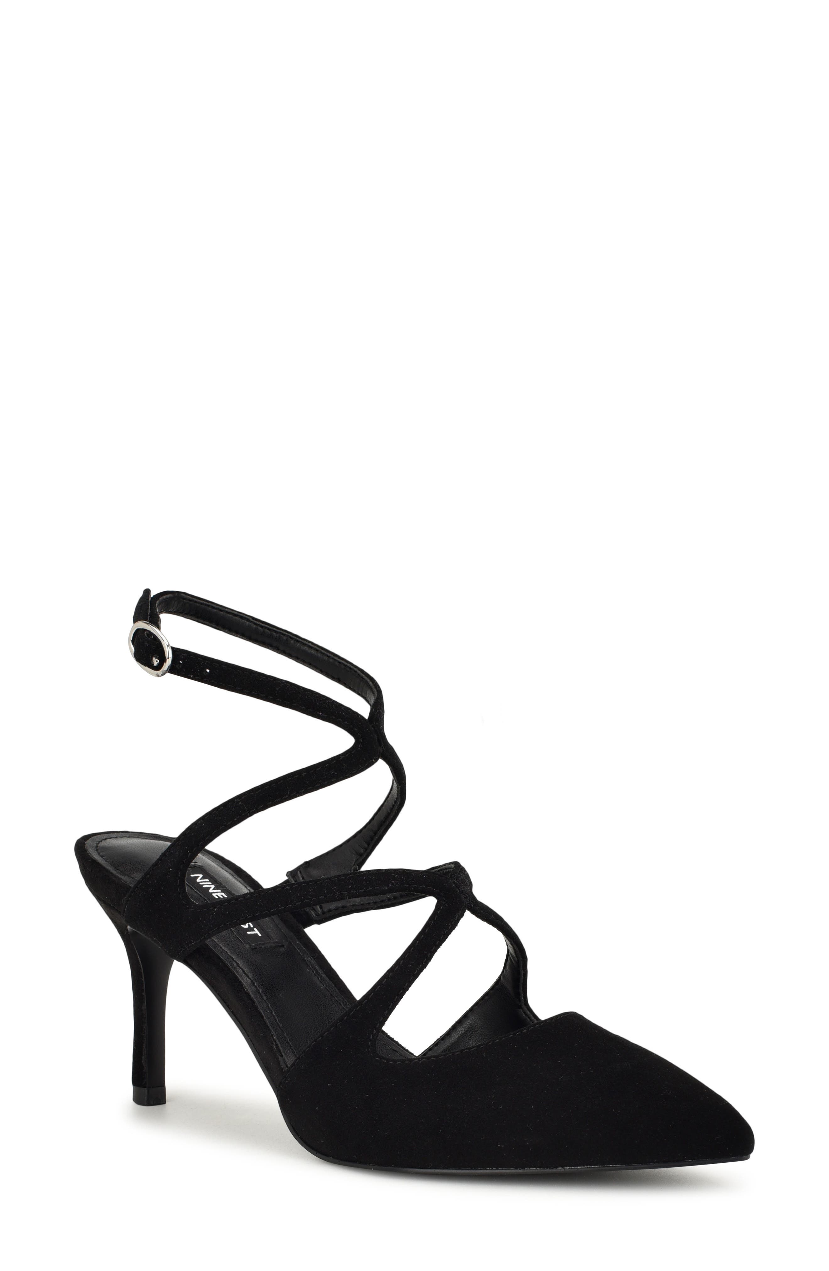 Nine West Maes Ankle Strap Pointed Toe Pump, Main, color, 