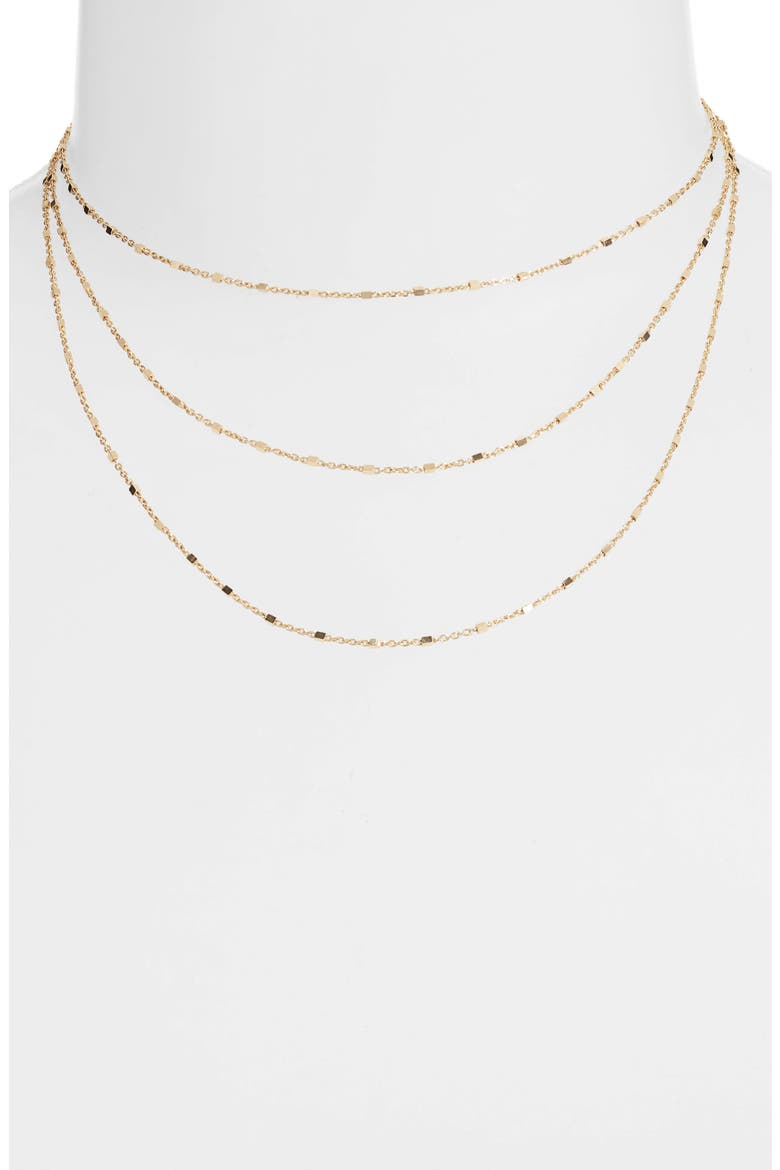 Marchel Layered Necklace, Alternate, color, YELLOW VERMEIL