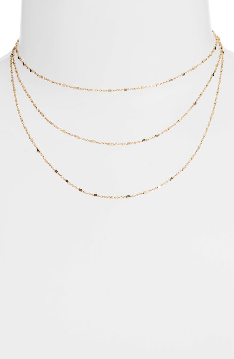 Jennifer Zeuner Marchel Layered Necklace, Alternate, color, Yellow Vermeil