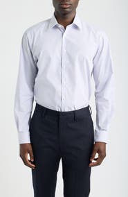 Nordstrom Traditional Fit Check Premium Non-Iron Cotton Dress Shirt