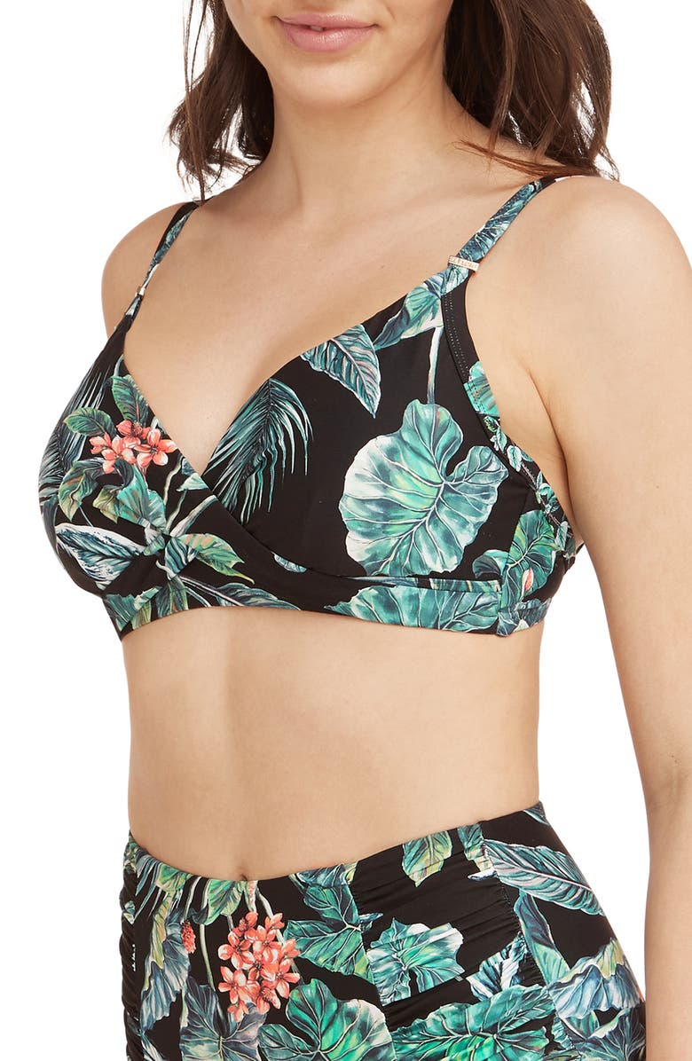 Sea Level Twist Front DD- & E-Cup Underwire Bikini Top, Alternate, color,