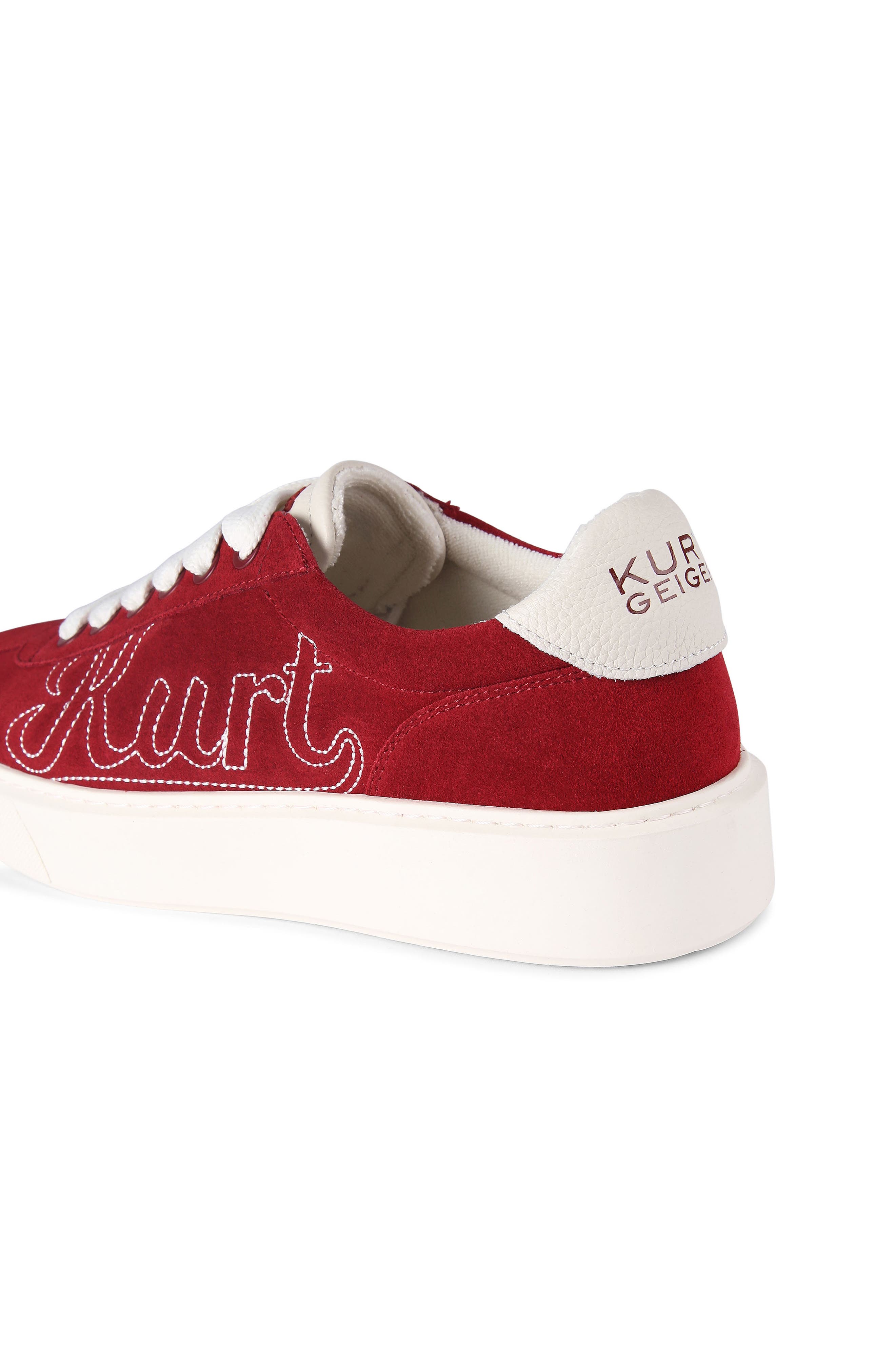 Kurt Geiger London Albion Retro Low Top Sneaker, Alternate, color, Red