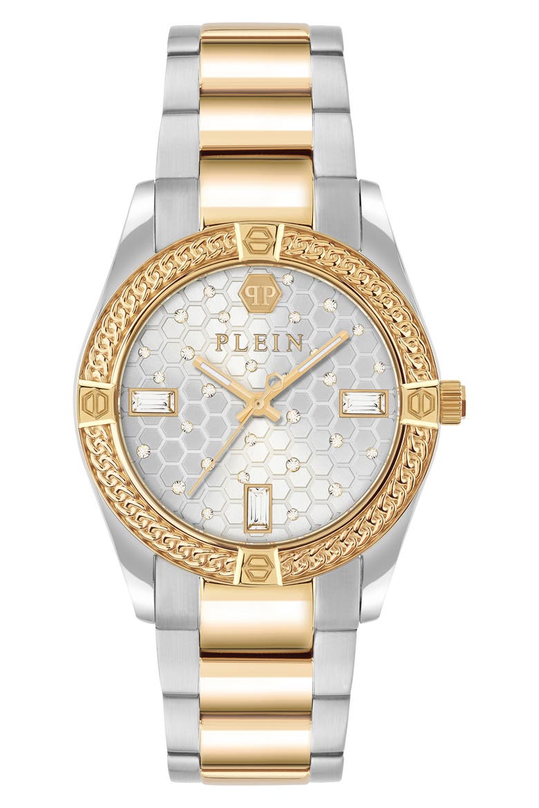 Icon Chain Bracelet Watch, 36mm, Main, color, TWO TONE