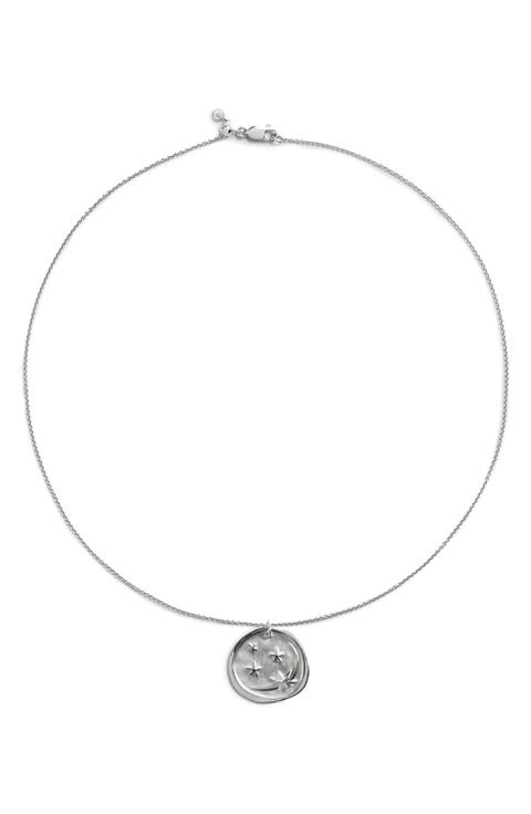 Cosmic Ancient Coin Pendant Necklace