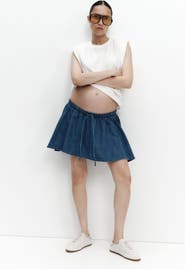 H&M Mama Flared Cotton-blend Skort