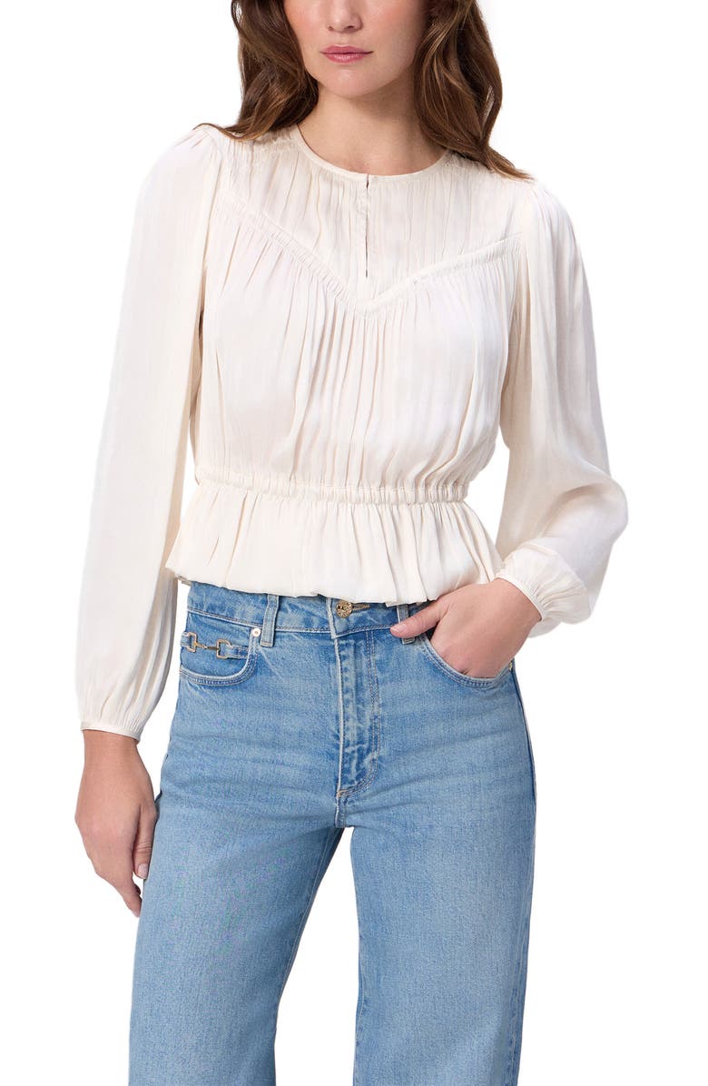 PAIGE Gansevoort Peplum Top, Main, color, Antique White