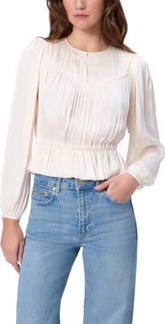 PAIGE Gansevoort Peplum Top