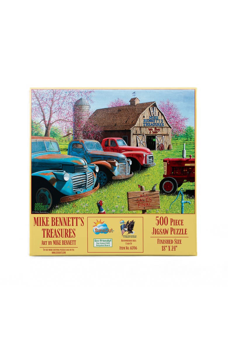 Sunsout Mike Bennett's Treasures 500 piece Jigsaw Puzzle for Adults, Alternate, color, Multicolor