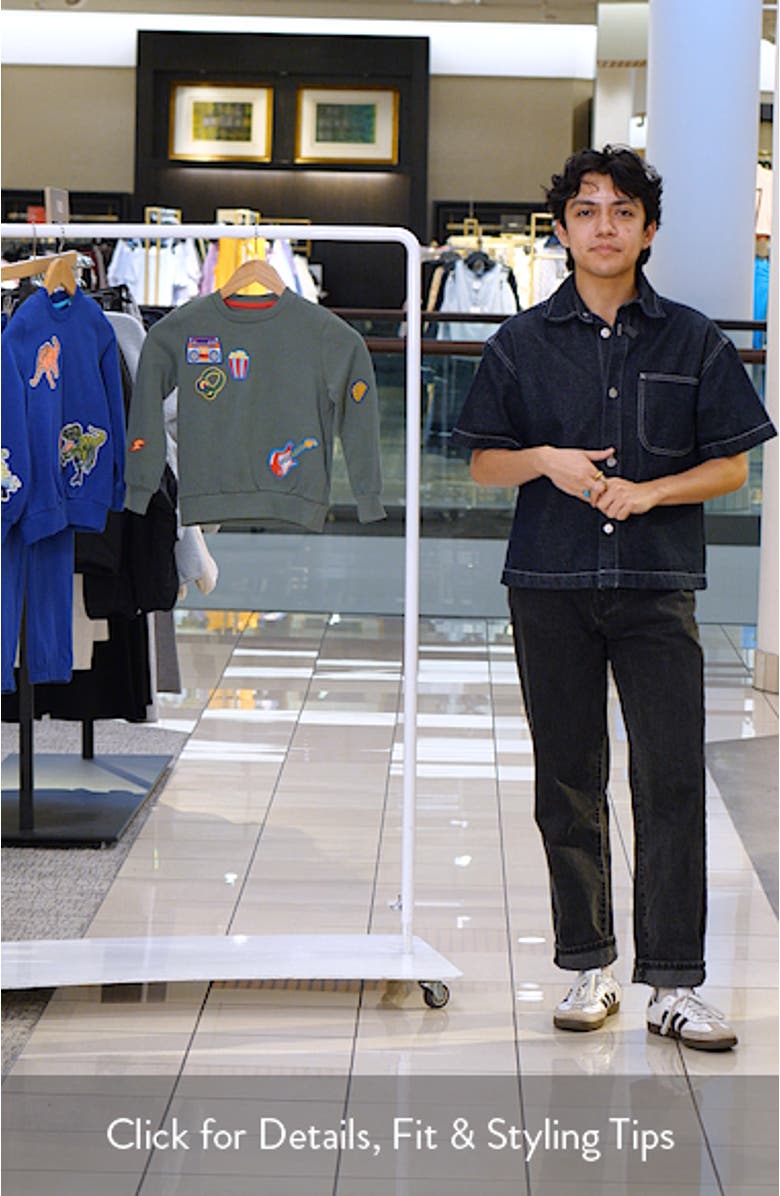 Kids' Entertainment Appliqué Cotton Sweatshirt, sales video thumbnail