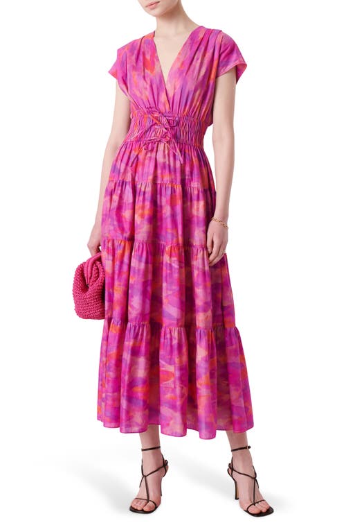 Derek Lam 10 Crosby Fatima A-line Dress In Fuchsia Multi