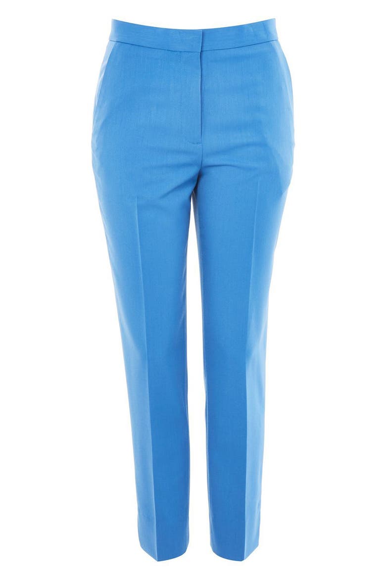 Tailored Cigarette Trousers, Alternate, color, BLUE