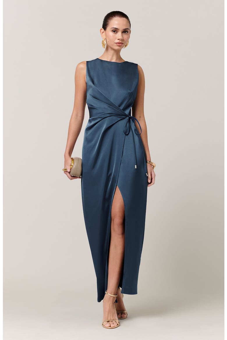 Shona Midi Dress, Alternate, color, Deep Blue