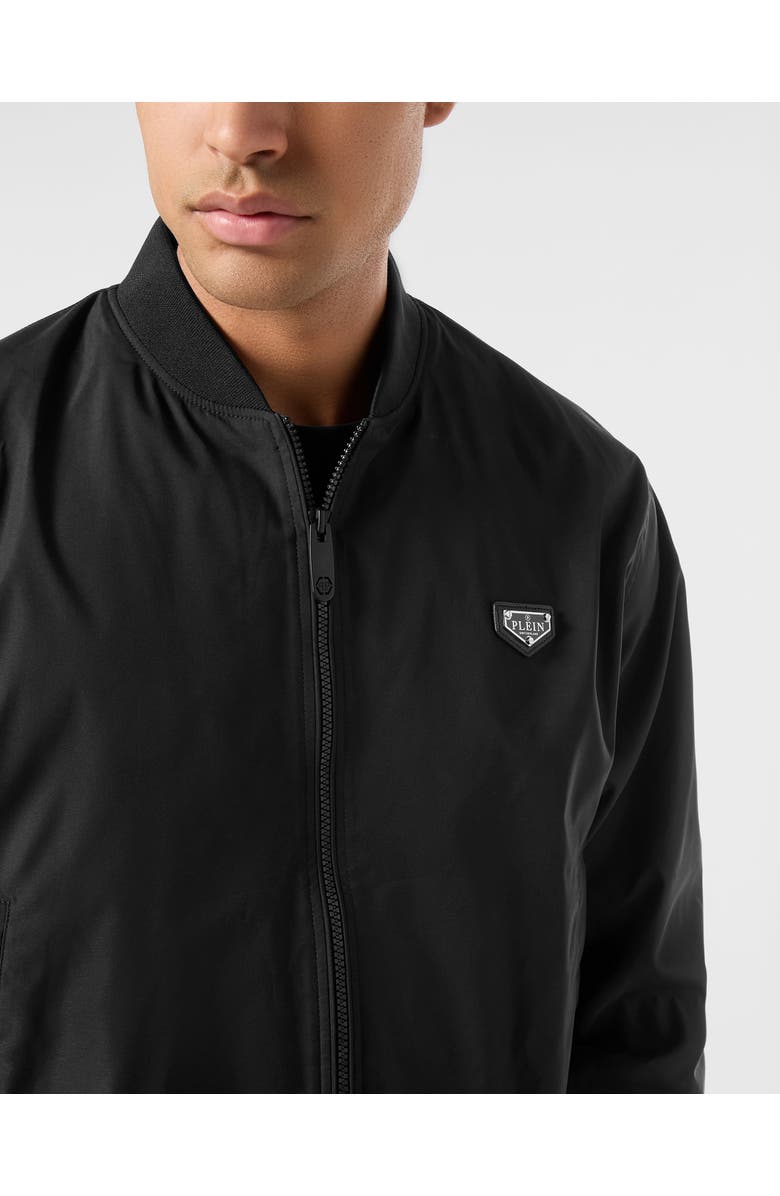 PHILIPP PLEIN Nylon Bomber Jacket Men, Alternate, color, Black