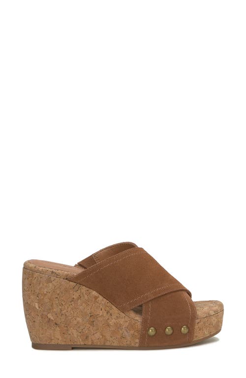 LUCKY BRAND LUCKY BRAND VALMAI PLATFORM WEDGE SLIDE SANDAL 