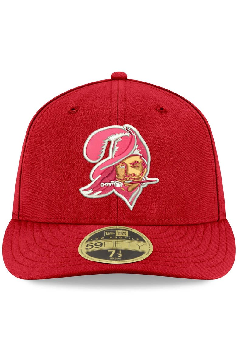 New Era Men's New Era Red Tampa Bay Buccaneers Omaha Throwback Low Profile 59FIFTY Fitted Hat, Alternate, color, Red