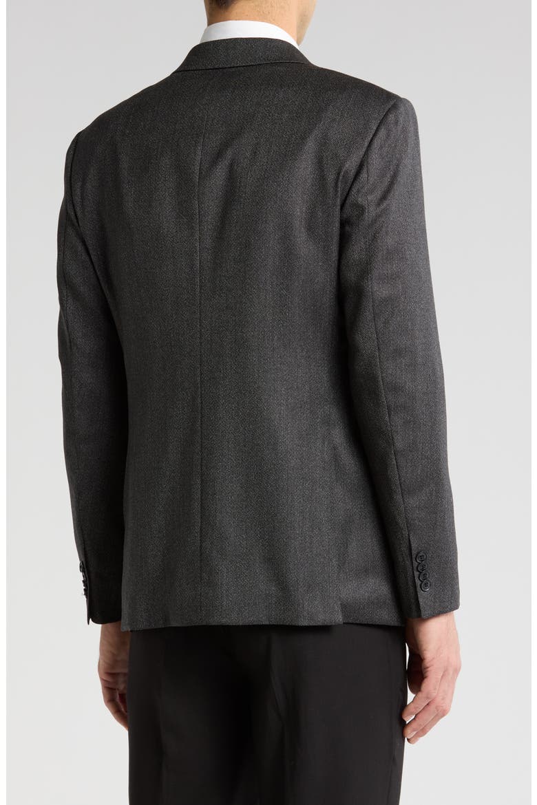 Neat Wool Sport Coat, Alternate, color, CHARCOAL