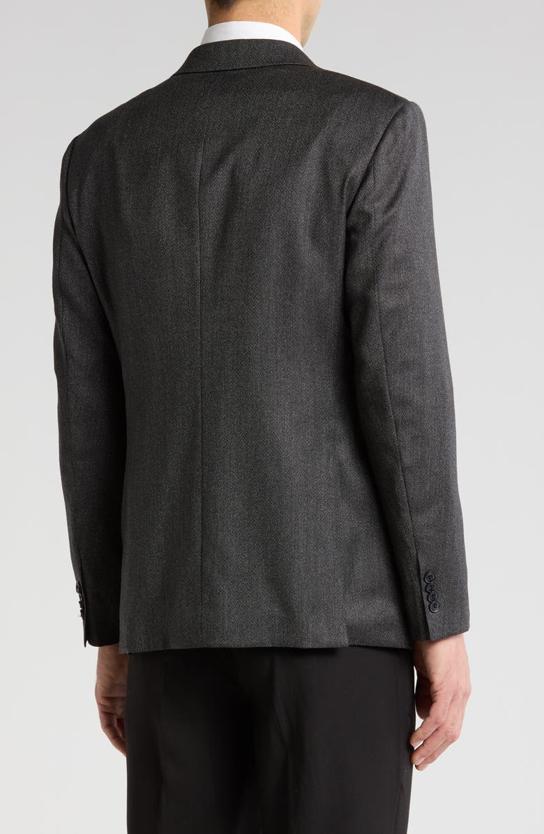 John Varvatos Star USA Neat Wool Sport Coat, Alternate, color, Charcoal