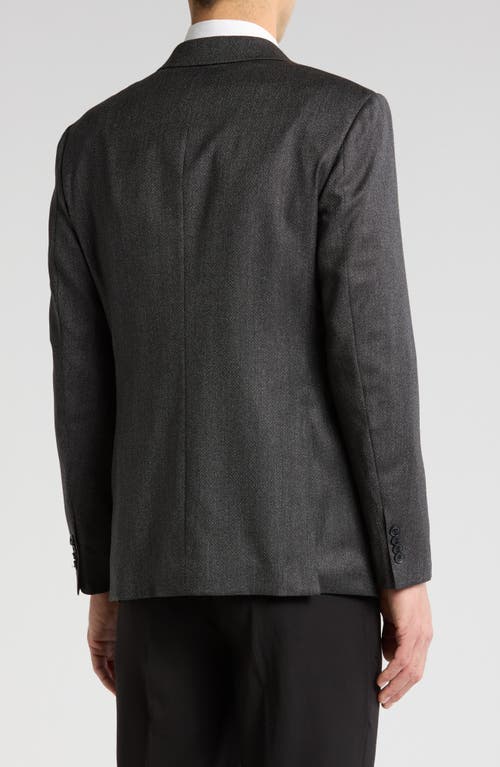 John Varvatos Star Usa Neat Wool Sport Coat In Charcoal