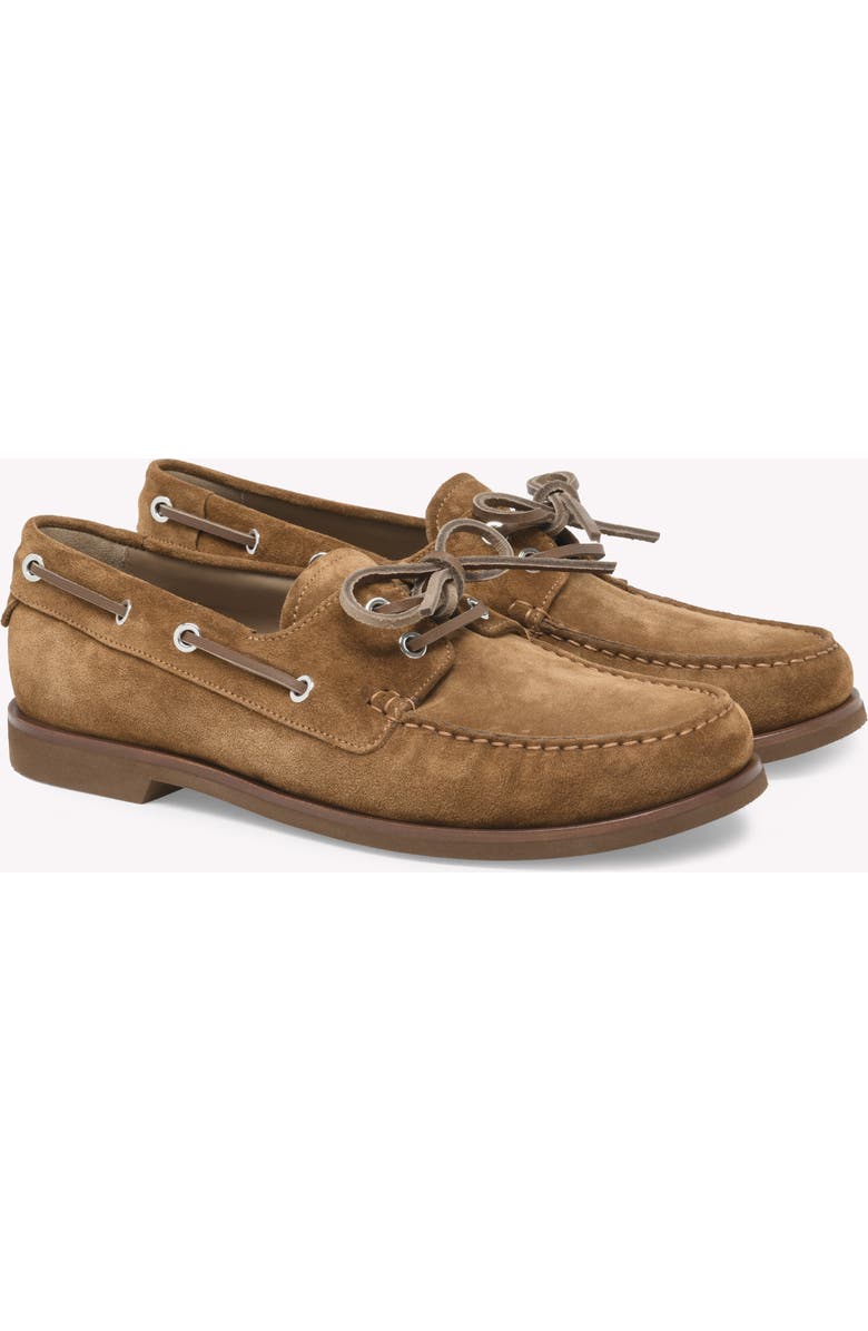 Gianvito Rossi Vandée Mocassin, Alternate, color, Brown Suede Leather