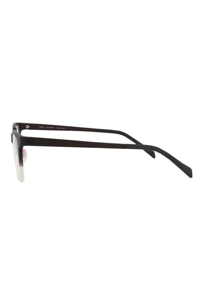 50mm Rectangular Optical Glasses, Alternate, color, BLACK BLACK TRANSPARENT