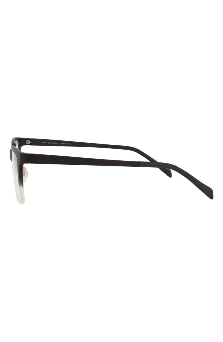 Maui Jim 50mm Rectangular Optical Glasses, Alternate, color, Black Black Transparent