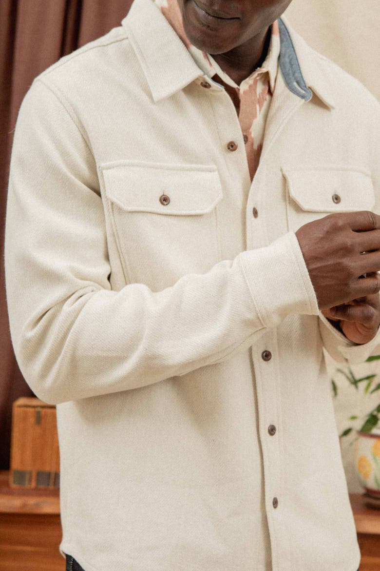 Pointer Overshirt, Alternate, color, Ivory Twill