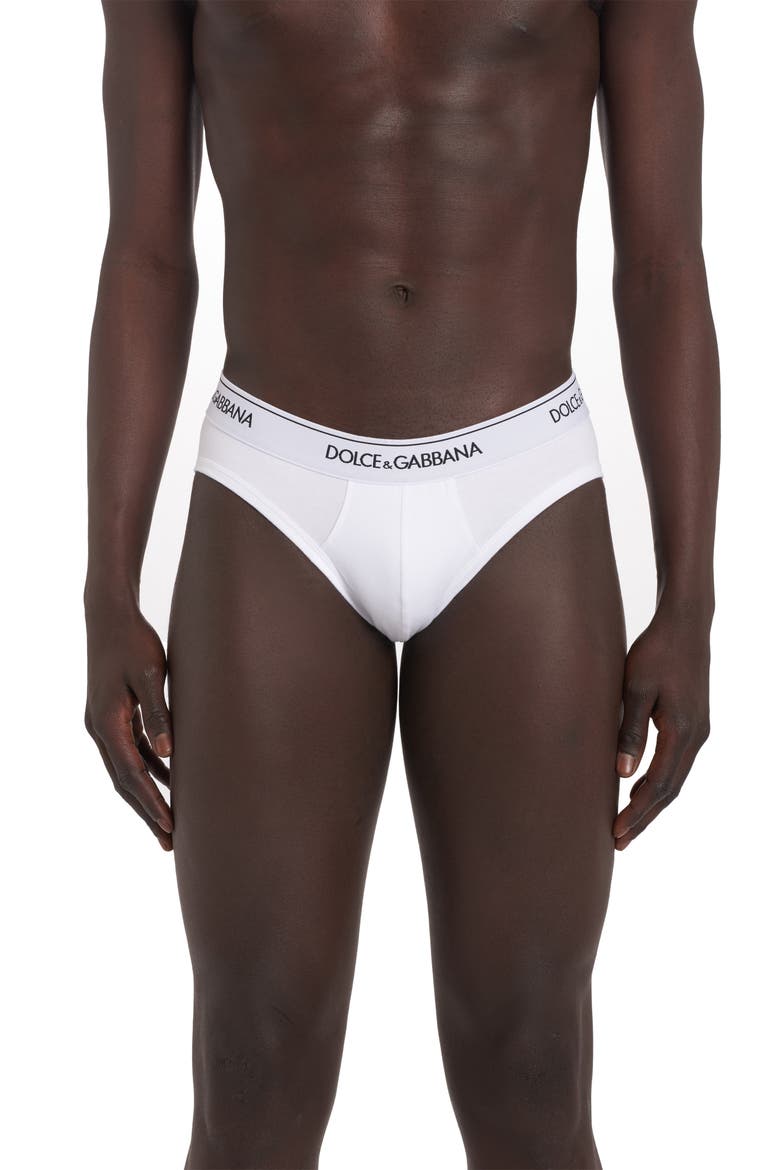2-Pack Logo Waist Briefs, Main, color, WHITE