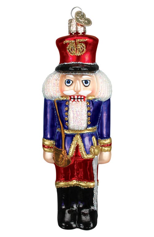 Old World Christmas Nutcracker Soldier Glass Ornament In Multi