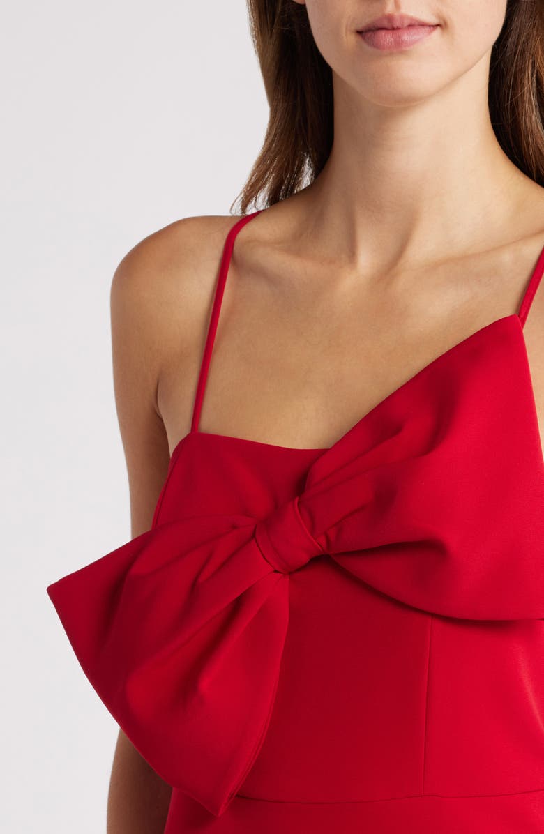 Anne Klein Bow Bodice Midi DRess, Alternate, color, 