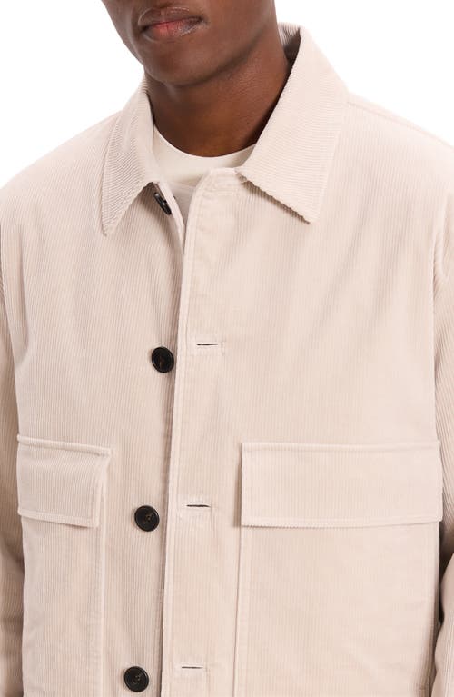 Theory Perfect Corduroy Button-up Jacket In White