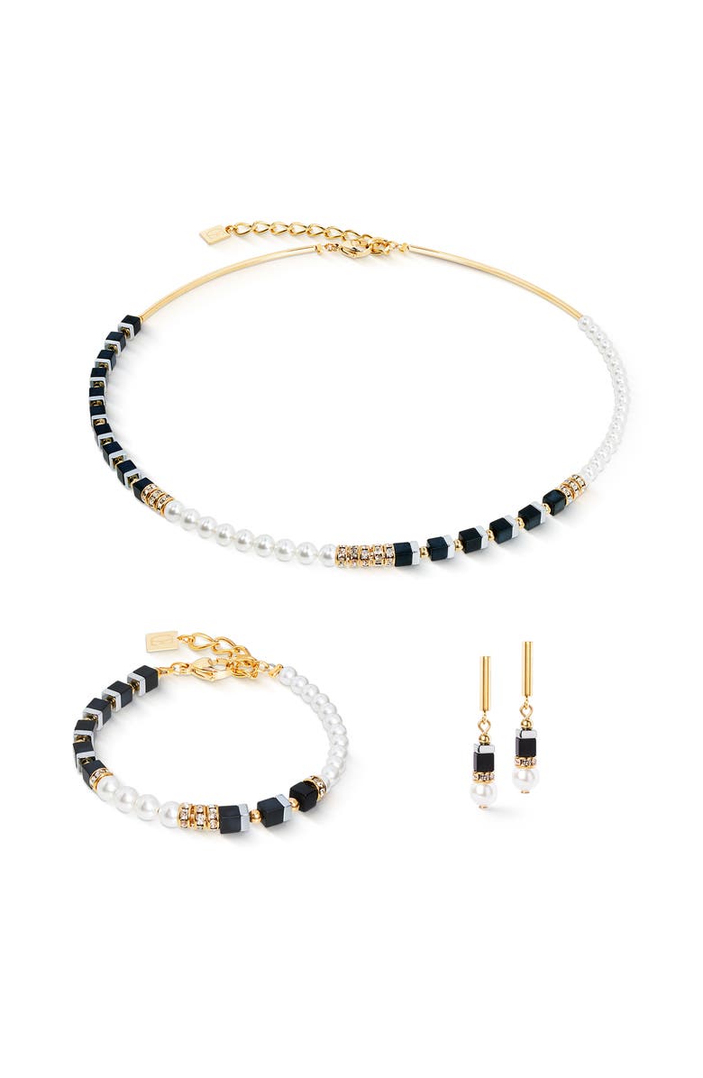 COEUR DE LION Precious Fusion Offset Earring, Alternate, color, Pearl