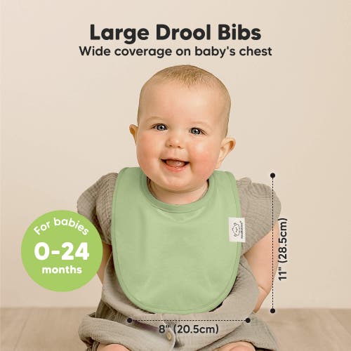 Keababies 8-pack Baby Drool Bibs In Dew