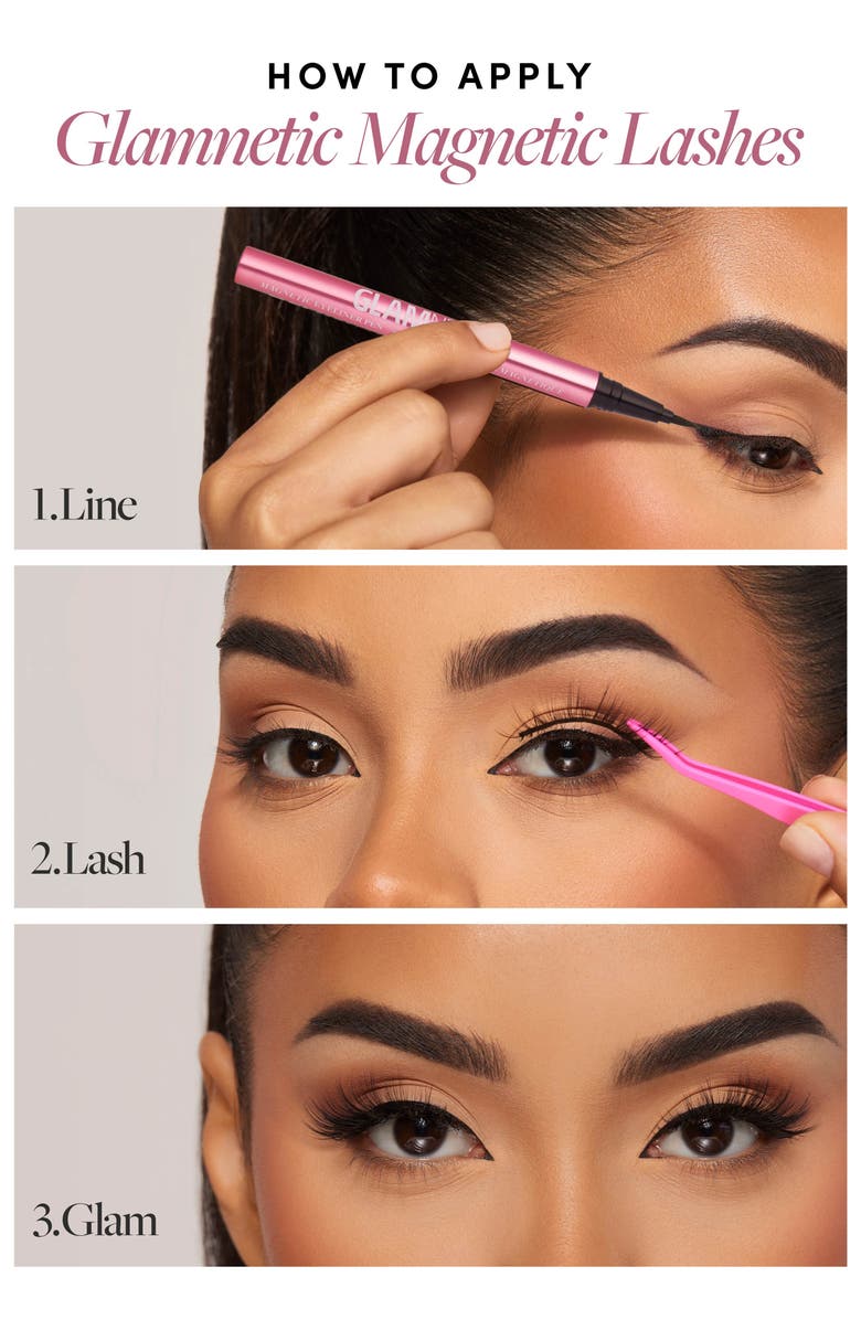 GLAMNETIC Magnetic False Eyelashes, Alternate, color,