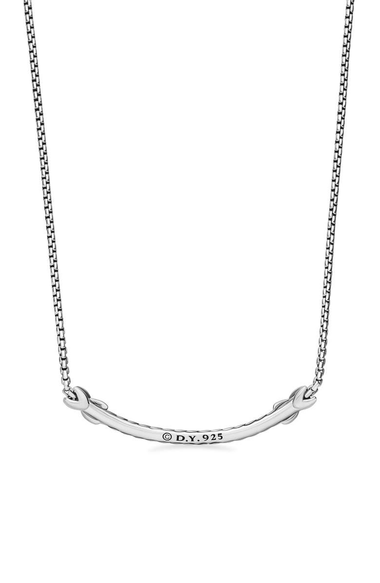 David Yurman Petite X Bar Pendant Necklace, Alternate, color,