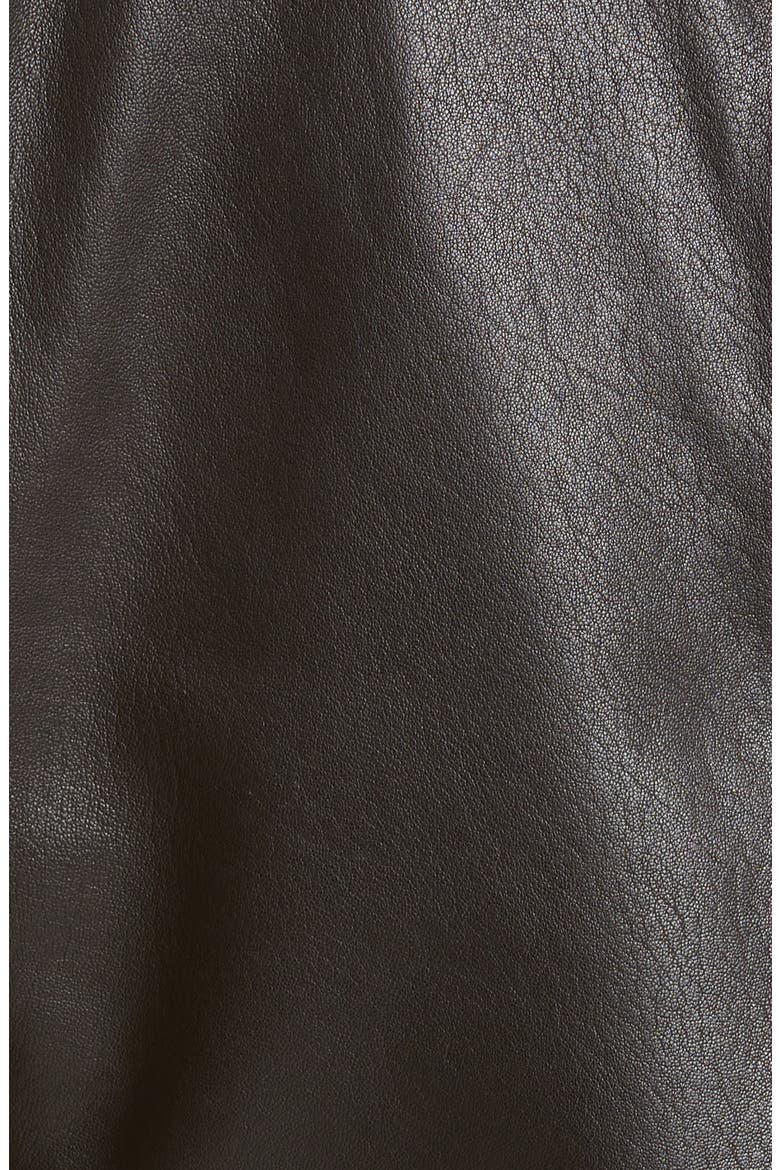 Classic Leather Moto Jacket, Alternate, color, BLACK