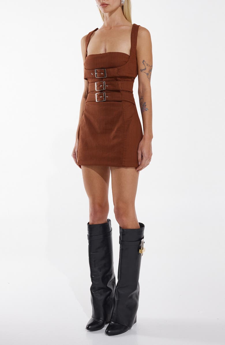 BY.DYLN Cindy Harness Strap Minidress, Alternate, color, 