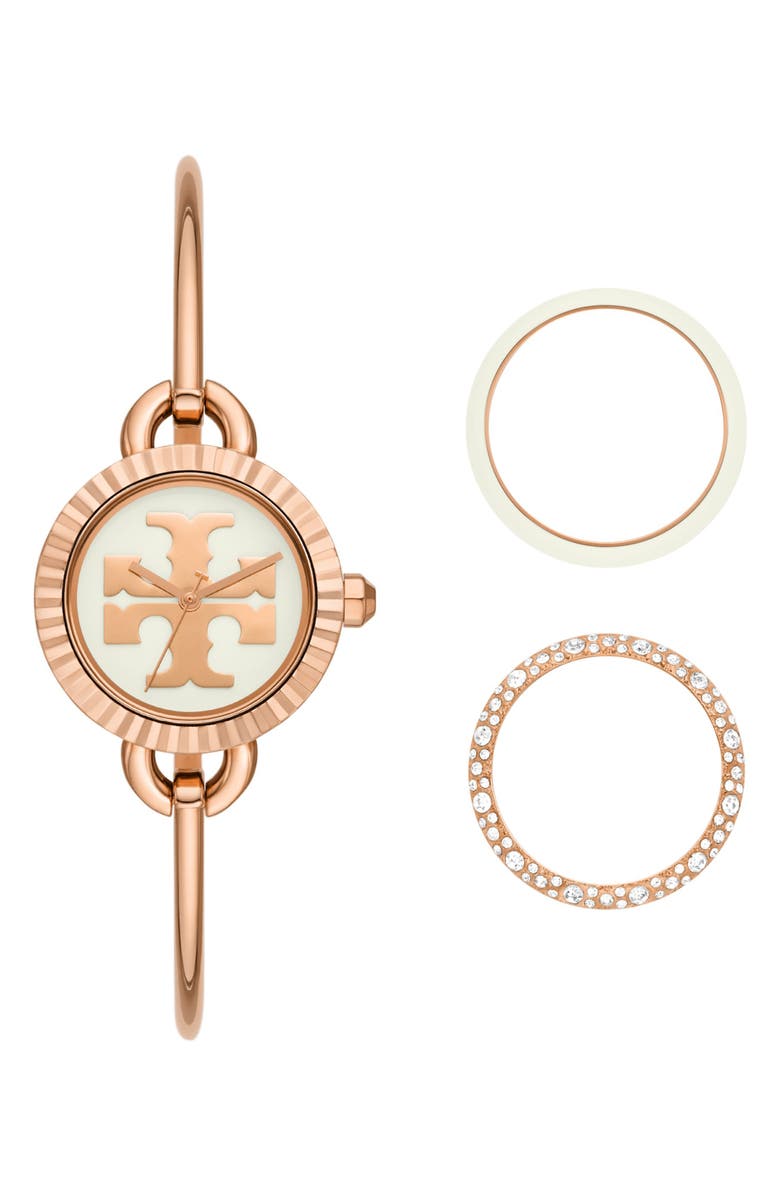 Tory Burch The Miller Bangle Watch Set, 27mm, Main, color,