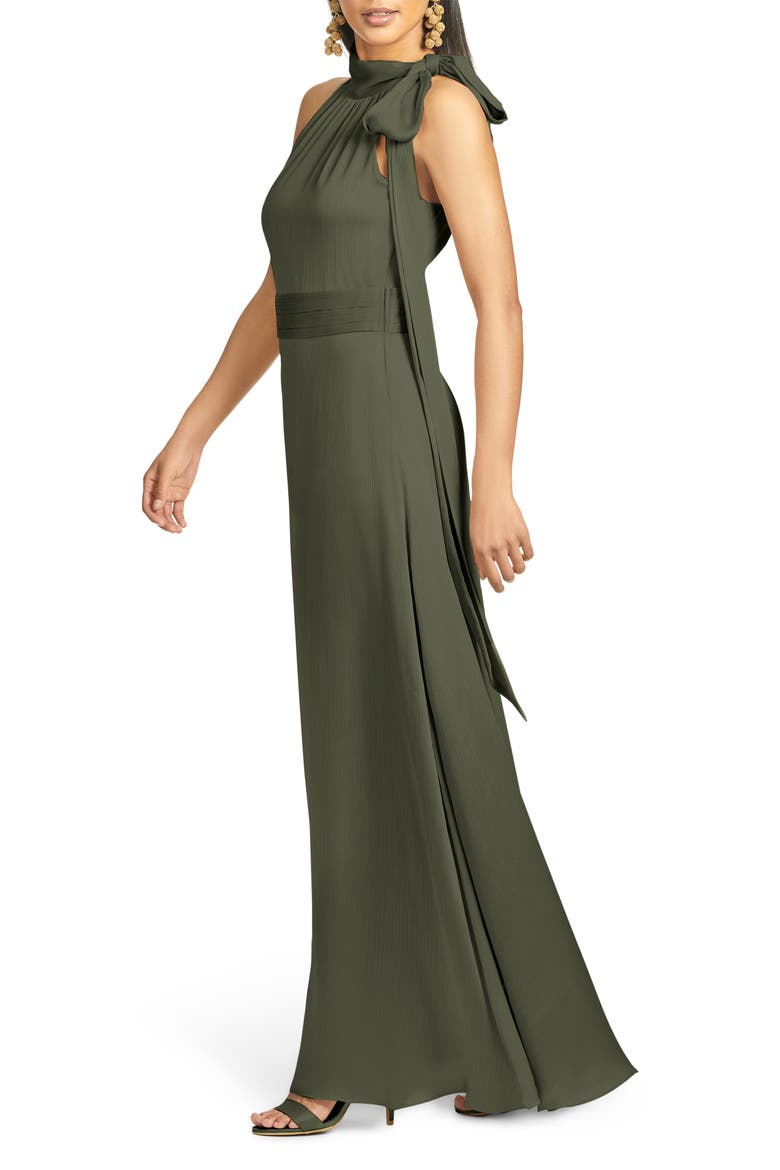 Kayla Halter Gown, Alternate, color, MOSS GREEN