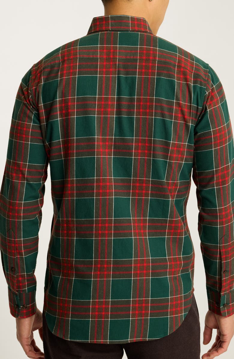 Bonobos Everyday Slim Fit Plaid Cotton Stretch Flannel Button-Down Shirt, Alternate, color,