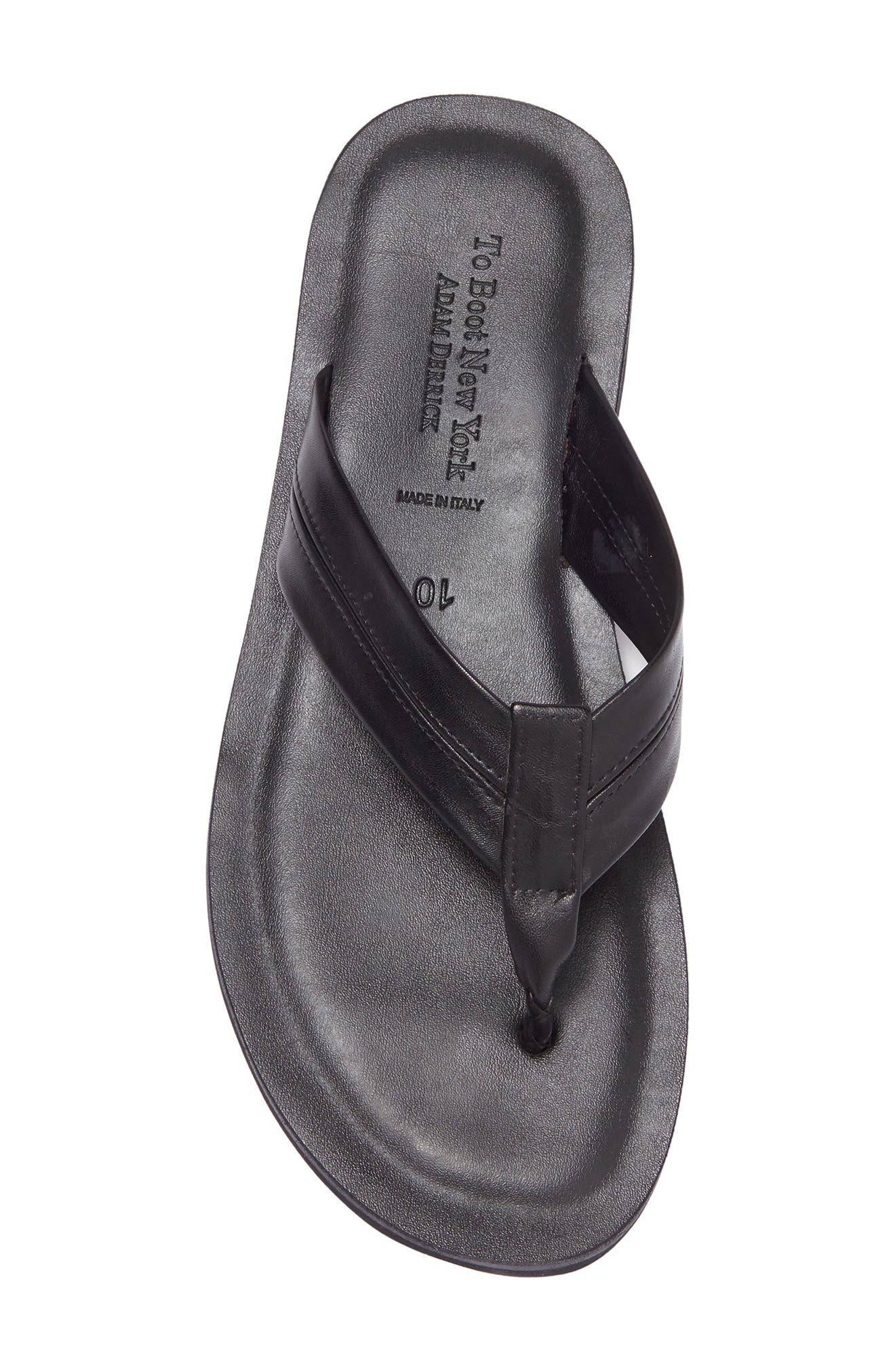 TO BOOT NEW YORK Limon Leather Flip Flop, Alternate, color, 