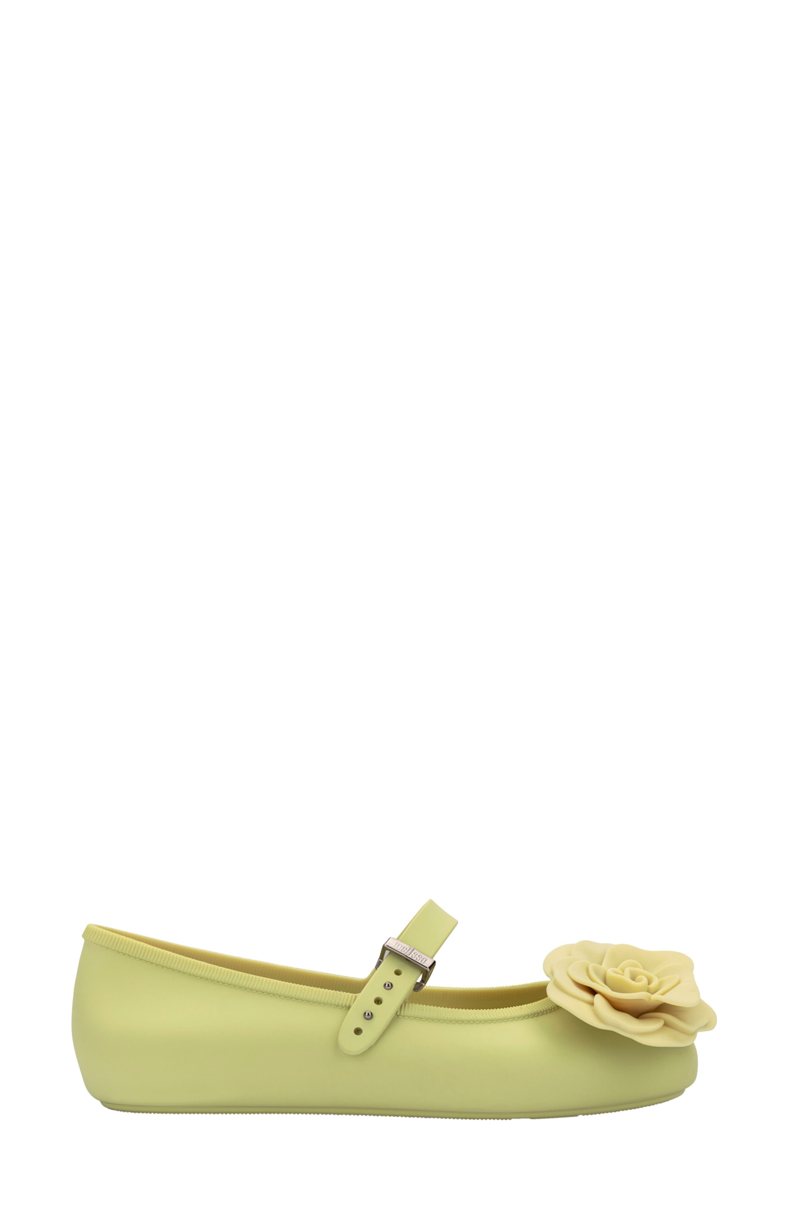 Soft Ballerina Petals Mary Jane Flat, Alternate, color, GREEN