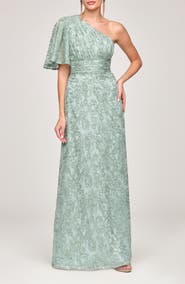 JS Collections Flynn Embroidered Sequin A-Line Gown