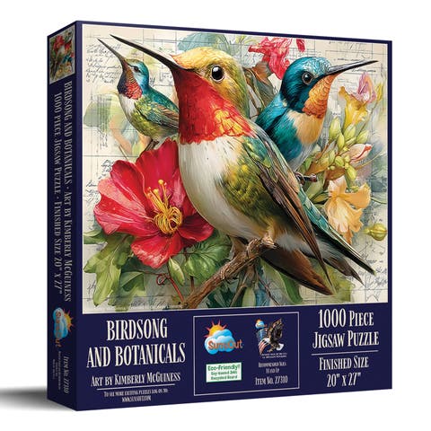 Birdsong and Botanicals 1000 piece Jigsaw Puzzle for Adults