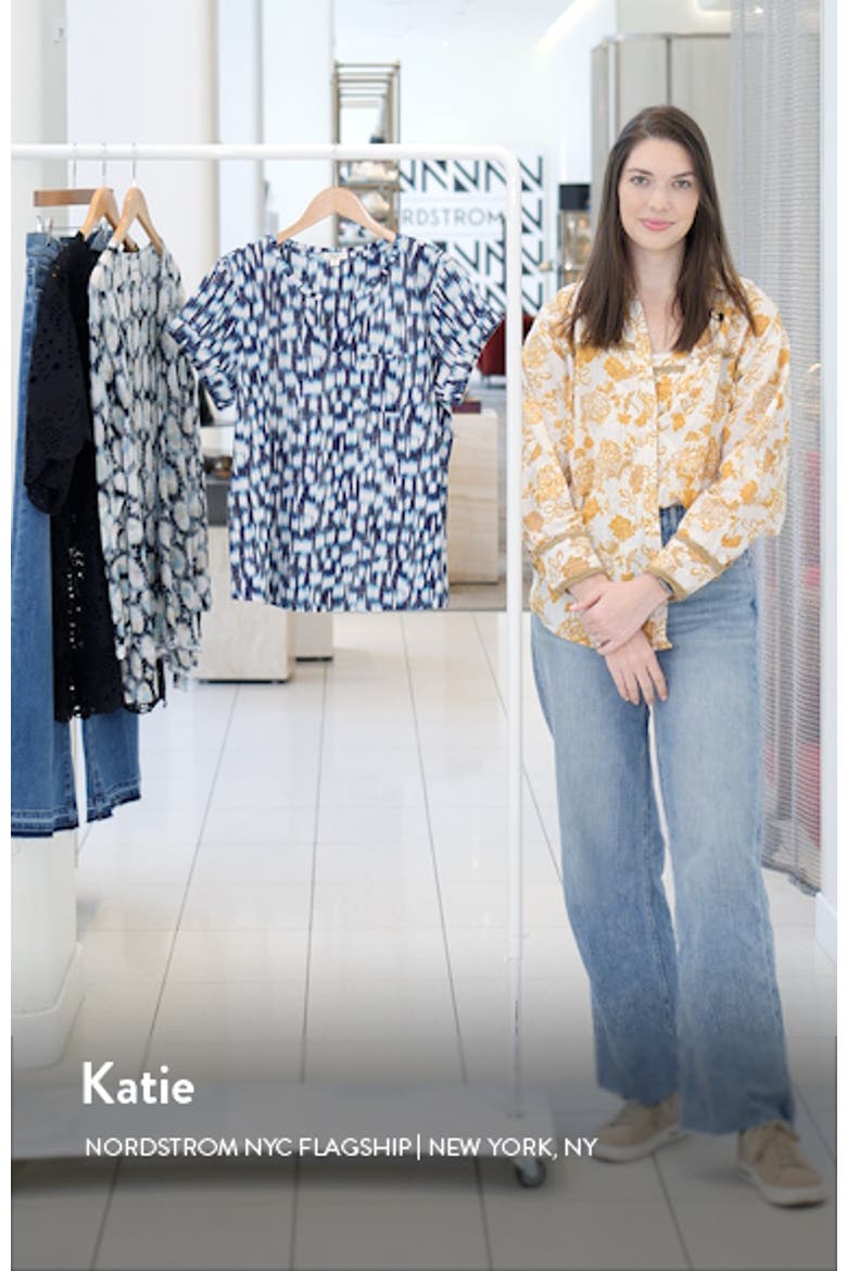 Hazy Blues Split Neck Cotton T-Shirt video
