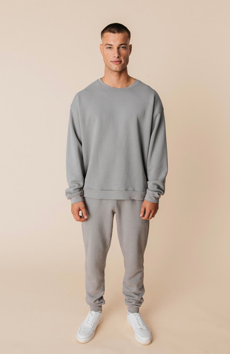 Ocio Men's Organic Cotton Teddy Everywhere Jogger, Main, color, Ash