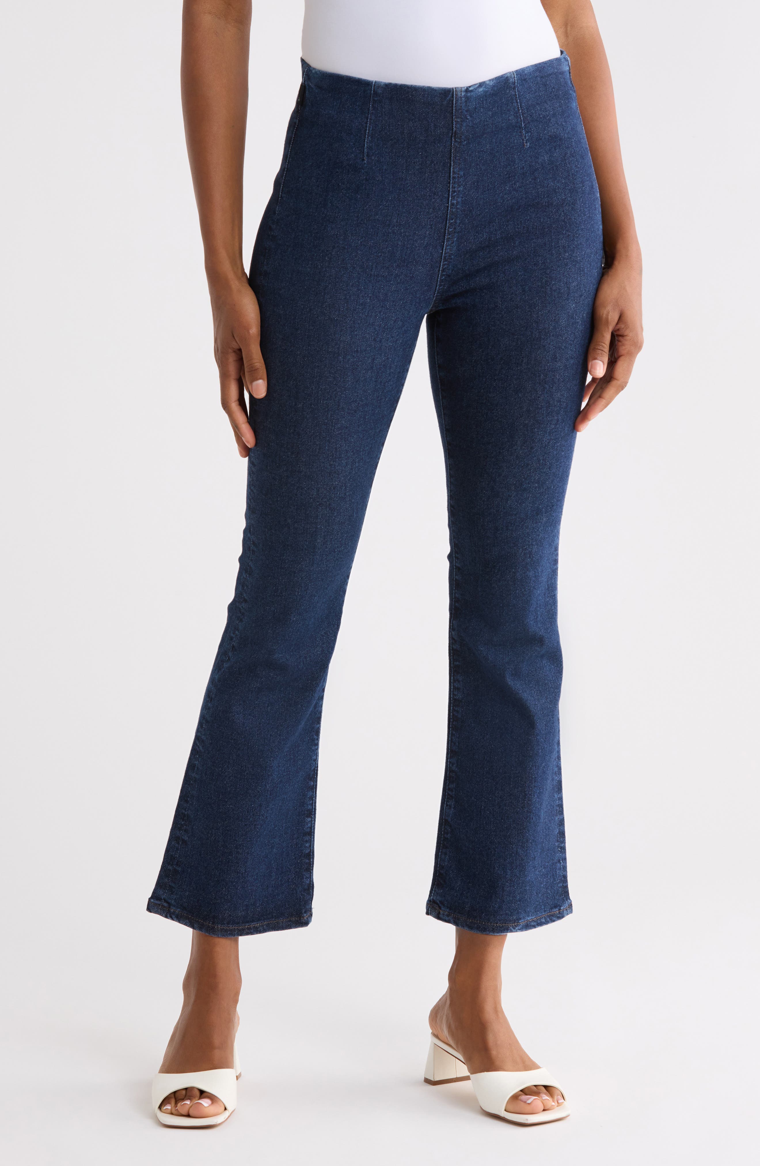 Farrah High Waist Crop Bootcut Jeans