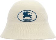 Burberry Embroidered EKD Lightweight Knit Bucket Hat