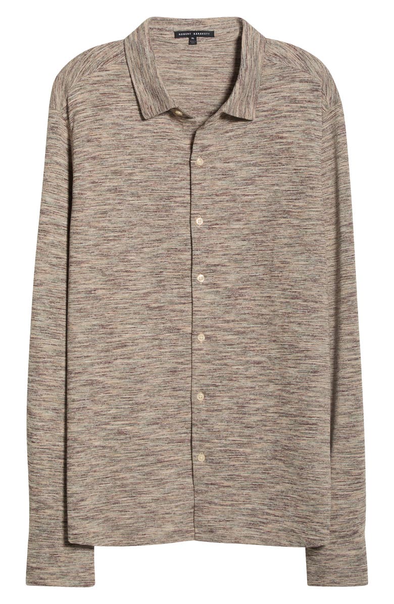Robert Barakett Cielo Knit Button-Up Shirt, Alternate, color, Oatmeal