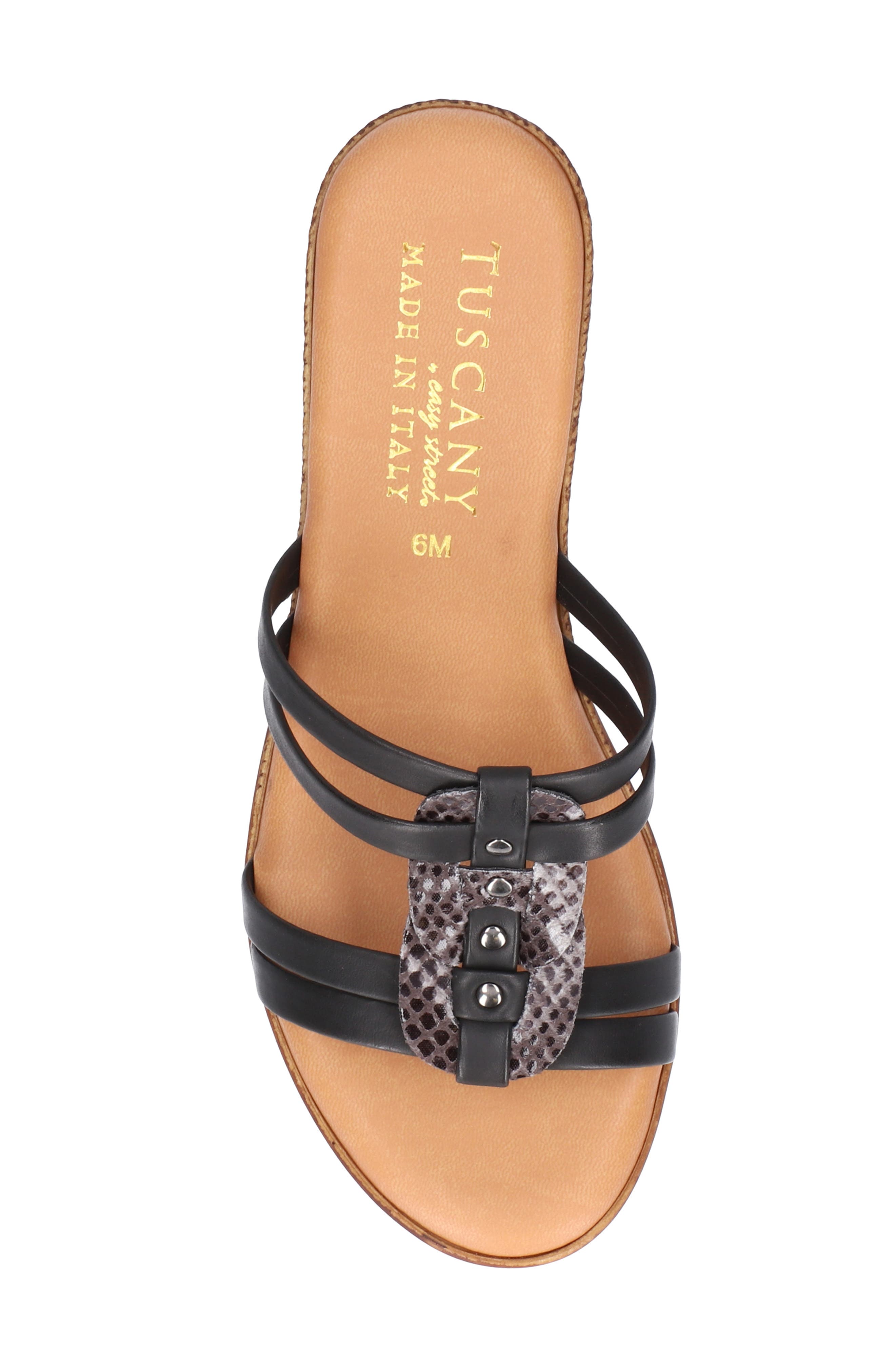 TUSCANY by Easy Street<sup>®</sup> Micola Wedge Slide Sandal, Alternate, color, 